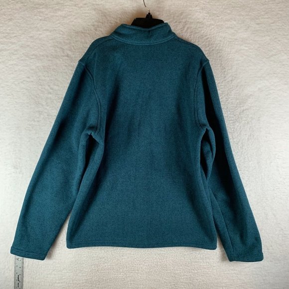 Telluride Fleece Jacket Full Zip Mens Large Teal Performance  8596 - Picture 7 of 8